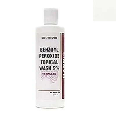 Pele clara com Harris Pharma 5% lavagem de peróxido de benzoíla, 8 oz - Fórmula adulta - Imagem 1 de 2