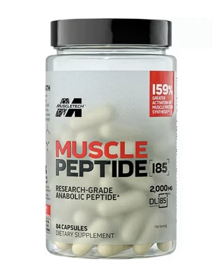 Muscletech Peptide 185 Gym Strength Dietary Supplement 1 Month Supply - Image 1 of 3