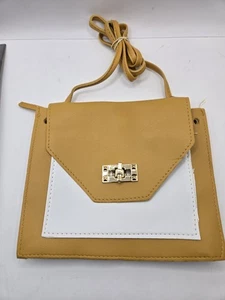 Shein Womens crossbody Shoulder Bag New.. light brown and white - Picture 1 of 10