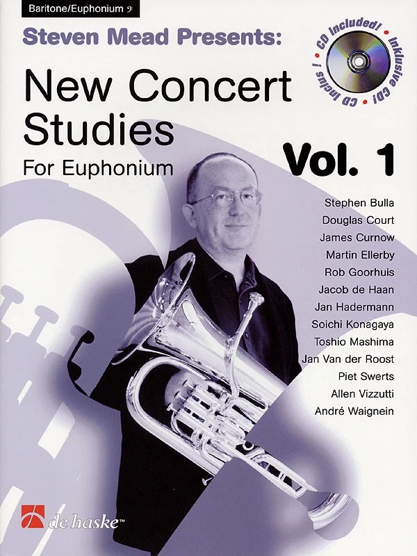 Steven Mead New Concert Studies for Euphonium Vol 1 Baritone Sheet Music Book CD - Image 1 of 1