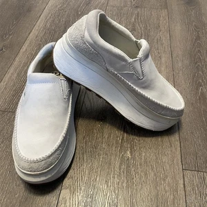 UGG Marin Damenschuhe Größe 6 1123290 Slipper weiß Leder Sneaker Clog bequem - Bild 1 von 7