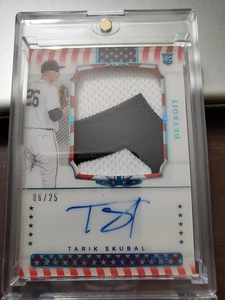 2021 Panini National Treasures - Tarik Skubal - Rookie Patch Auto, #207 /25 - Picture 1 of 5