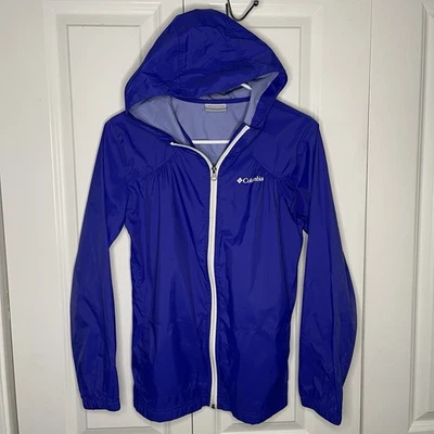 Chaqueta de lluvia Columbia Girls Switchback talla grande púrpura uva violeta cortavientos Foto 1 de 4