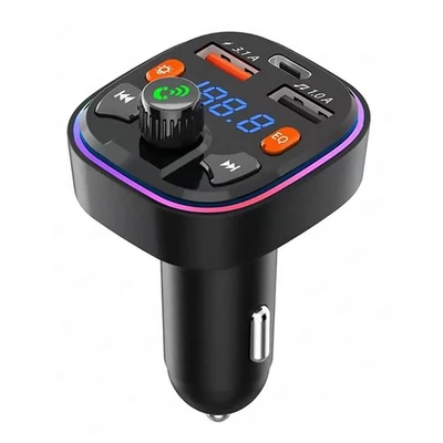Bluetooth-FM-Transmitter für das Auto - Dualer USB-Anschluss und Typ-C-PD-A8213 - Bild 1 von 4