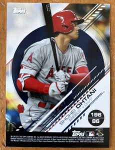 2019 Topps Sticker Shohei Ohtani #196-86 - Los Angeles Angels - Bild 1 von 3