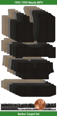 Juego de alfombrillas bereber personalizadas Lloyd para Mazda MPV 1992-1999 (5 piezas) #W7O Foto 1 de 4