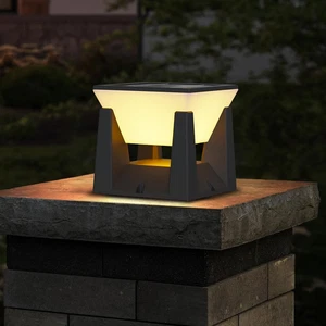 Luce Solare Pilastro, Lampioni Da Giardino Esterno Solari, Lampada Da Giardino S - Foto 1 di 12