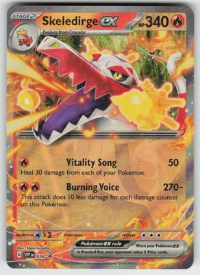 Skeledirge ex - Promo Holo SV: Scarlet & Violet Promo Cards 034 NM - Image 1 of 2