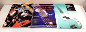 3 x BASS SHEET MUSIC BOOKS Walking Jazz Lines x 2 & COMPLETE ELECTRIC BASS PLAY - Bild 1 von 14
