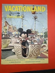 Vintage Disneyland Vacationland Magazine Summer 1960 Souvenir WALT DISNEY - Picture 1 of 7