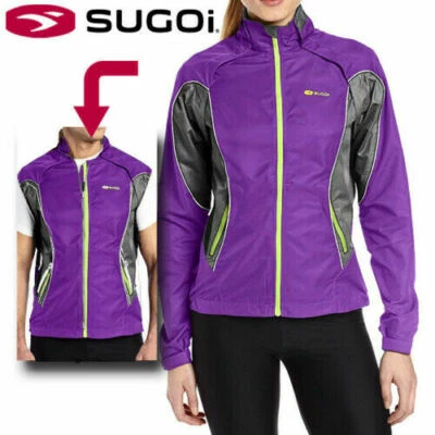 Sugoi Versa 2 In 1 Women's Reflective Running Cycling Jacket / Vest - RRP: £115 - Image 1 of 4