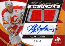 2008-09 SP Game Used SIGnificant Swatches Hockey Card Pick