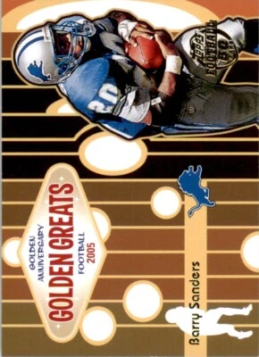 2005 Topps Chrome Golden Anniversary Golden Greats #GA6 Barry Sanders - Image 1 of 2