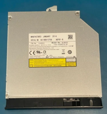 Fujitsu Lifebook NH532 DVD-RW CD-RW Drive with Bezel and locking Bracket - Image 1 of 4