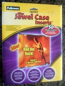Fellowes 99997 Slim Jewel Case Inserts, Laser/Ink Jet Printer,  50 Matte Finish - Picture 1 of 2