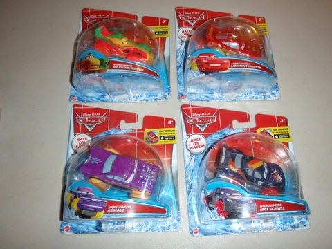Cars Hydro Wheels RAMONE LIGHTNING MCQUEEN MAX SCHNELL MORE X4 Pixar  Mattel New Cover