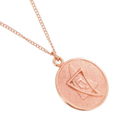 Ky & Co Tono Oro Rosa Estrella Judía de David Chai Moneda Dije 1" + Collar 20" Foto 1 de 3