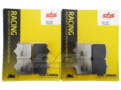 Pastillas de freno delanteras dobles de carbono Aprilia RSV 1000 Mille R Factory 04+ SBS Foto 1 de 4