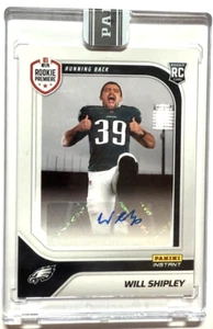Will Shipley 2024 Panini Instant RPS First Look RC Autograph Auto /49 - Picture 1 of 2