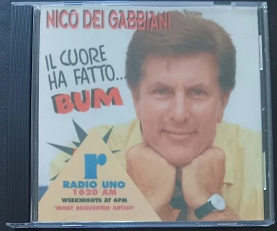 Nico Dei Gabbiani ‎– Il Cuore Ha Fatto... Bum – 1996 CD italiano y portada casi nuevo Foto 1 de 3