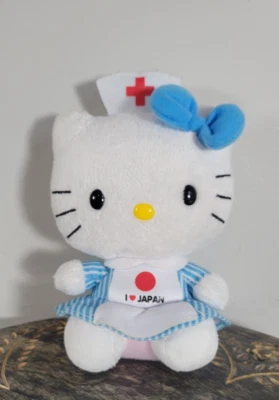 Ty Hello Kitty Nurse I Love Japan Plush Stuffed Animal 6" Nursing 2011 Sanrio - Image 1 of 4