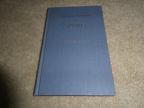 Vintage 1979 Book Historical Dictionary of Peru by Marvin Alisky | eBay