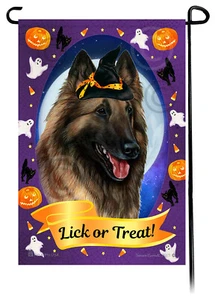 Halloween Garten Flagge - Rehkitz Belgische Tervuren - Bild 1 von 1