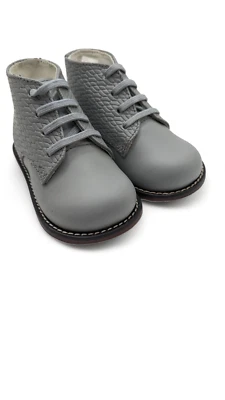 Oxford Josmo Infantil Niño Niño Niñas Primer Caminante Gris Estampado Tejido 4.5 Foto 1 de 4