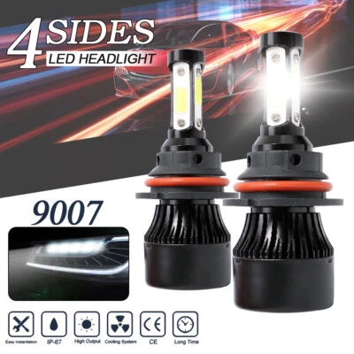 STONEBANKS 9007 HB5 LED Headlight High Low Beam Conversion Kit 6000K Bright White 390000LM