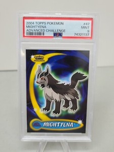 2004 Topps Pokemon Advanced Challenge Mightyena 47 Graded PSA 9 Nintendo 