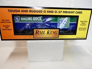MTH Rail King  #30-7860 Rolling Rock Modern Reefer Car for O gauge Op. New w box - Picture 1 of 7