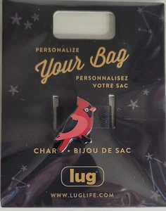 Lug "CARDINAL" Animal & Pets- Enamel Bag Charm - New In Package - Picture 1 of 2