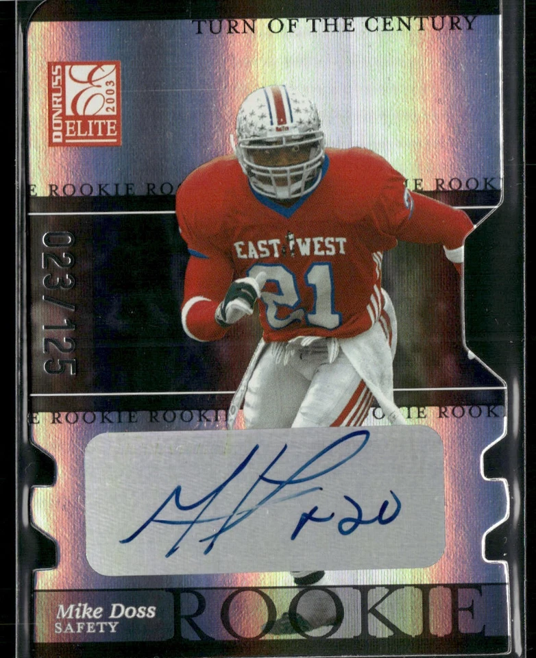 Mike Doss Autograph Auto ROOKIE /125 Sage - Image 1 of 2