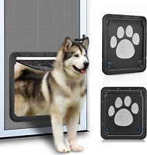 Pet Screen Door Puppy Dog Cat Automatic Lockable Magnetic Flaps Gate Entry Frame