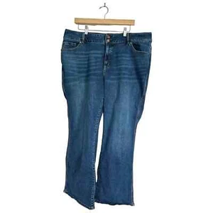 Lane Bryant High Rise Boot Cut Jeans Tighter Tummy Flex Magic Waistband Size 22 - Picture 1 of 16