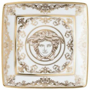 VERSACE BY ROSENTHAL MEDUSA GALA SQUARE CANAPE DISH #403635-15253 BRAND NIB F/SH - Picture 1 of 2