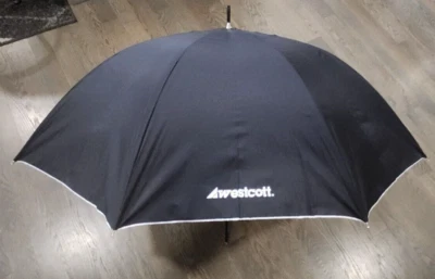 Paraguas óptico Westcott 45" plateado/negro, cubierta - marco de fibra de vidrio #3625 GH3 Foto 1 de 4