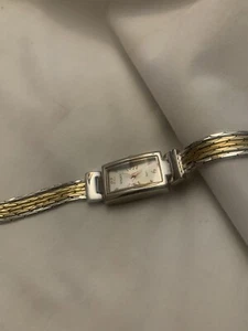 Reloj Pulsera Gruen Dos Tonos Hermosa Banda Líquida Probado. - Imagen 1 de 8