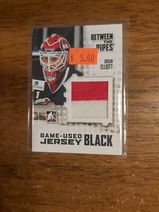 2009-10 ITG Between The Pipes Brian Elliott Black Jersey Insert Card #M-10 - Picture 1 of 2