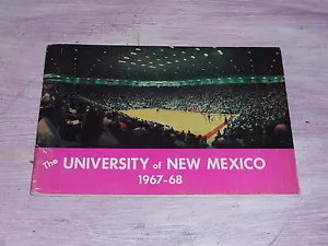 1967 1968 UNIVERSITY OF NEW MEXICO COLLEGE BASKETBALL MEDIA GUIDE EX - Picture 1 of 1