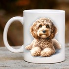 Pet Dog Mug, watercolour Cockapoo - Ideal Gift, Birthday Christmas