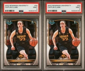 2022 Bowman University - Caitlin Clark - PSA 9 - Choose Your Card - Picture 1 of 3