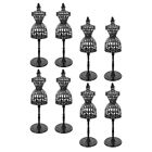  8 Pcs Doll Hanger Clothes Hangers Dress Holder Display Stand