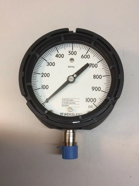 Weksler 4 1/2'' Royal Gauge AA442PP2LW 0-1000 PSI,  New - Image 1 of 1