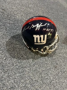 Frank Gifford New York Giants Signed/Inscribed Riddell Mini Helmet TRIStar Holo - Picture 1 of 5
