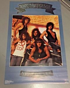 Vintage 1988 Bon Jovi New Jersey Poster (22 x 34 inches) AUTHENTIC AND REAL