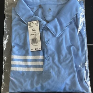 ADIDAS Mens 3 Stripe Chest DRI FIT GOLF Polo Size XL, Climalite Sport Shirts - Picture 1 of 3
