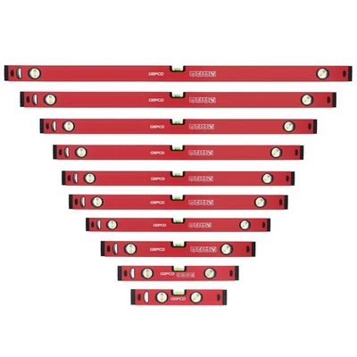 Wasserwaage 30-180 cm Aluminium 1.2 mm Richtwaage Messwaage Bauwaage 3 Libellen - Bild 1 von 4