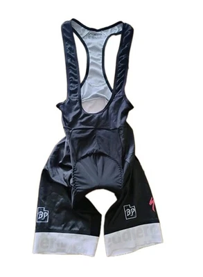 Specialized Men's Small Black Riding Padded Riding Bib Shorts BP Logo Wicking EC - Image 1 of 4