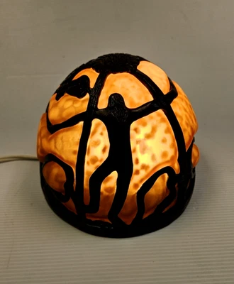 Meyda Tiffany style Art Nouveau Amber Glass 6" Tall Lamp Shade Lampshade - Image 1 of 4